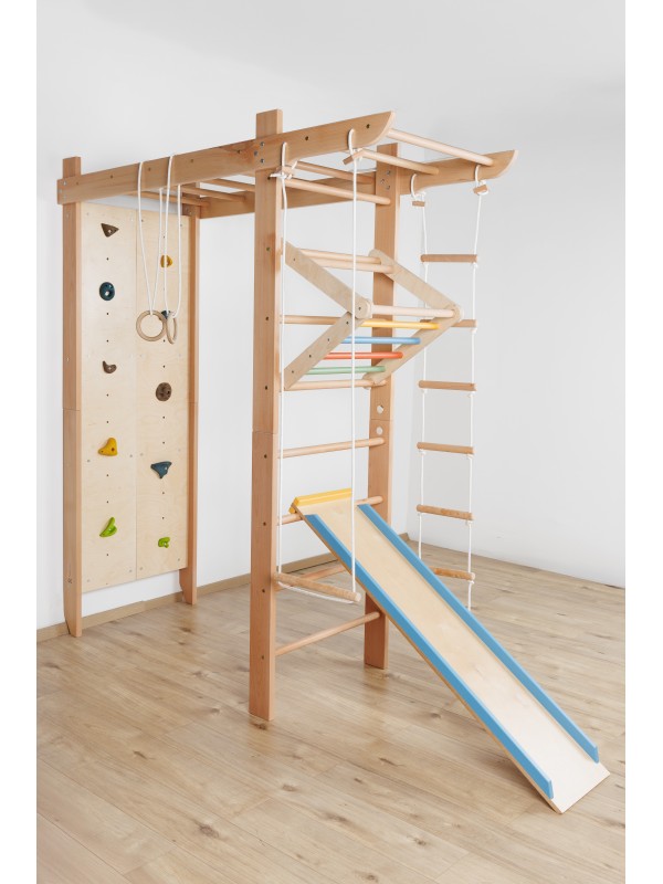 Fa mászókeret kiegészítőkkel – Családi sport és játék sarok Fa mászókeret kiegészítőkkel – Családi sport és játék sarok